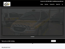 Tablet Screenshot of marshalltaxi.com